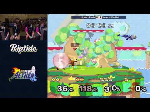 Krudo & Panda vs Tempo & XRunRiot (Loser's Quarters) Melee Doubles - Riptide 2021