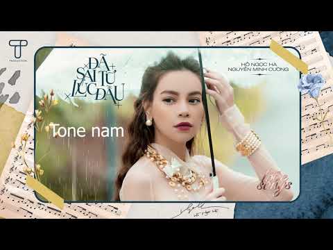 Karaoke | Đã Sai Từ Lúc Đầu Tone Nam | Hồ Ngọc Hà x Nguyễn Minh Cường (Beat full)