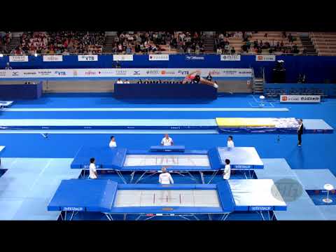 BUYUKARSLAN Dogukan (TUR) M - 2019 Trampoline Worlds, Tokyo (JPN) - Qualification Trampoline R1