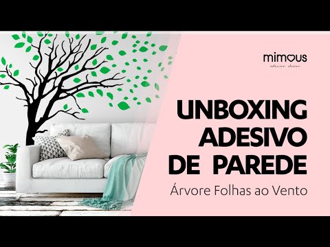 UNBOXING Adesivo de Parede Mimous - Árvore Folhas ao Vento
