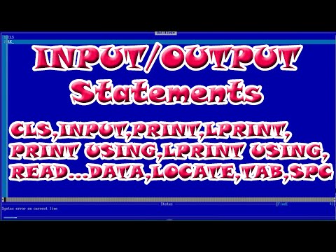 Input Statement In Qbasic Qbasic Input Code Basic