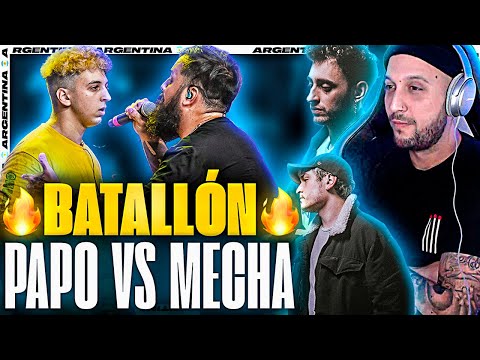 🔥 BATALLÓN 🔥 PIEZAS REACCIONA CON BLON Y KHAN A LA BATALLA DE PAPO VS MECHA EN FMS ARGENTINA
