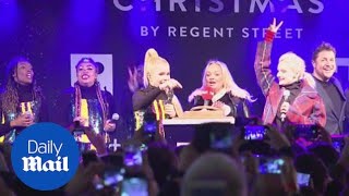 Paloma Faith performs at London Christmas Lights switch on - Daily Mail