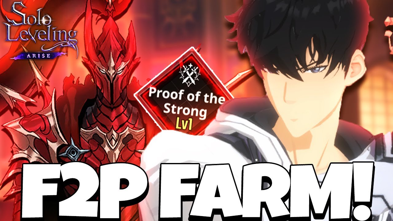F2P FARM *THIS* NOW! PROOF OF THE STRONG IS EASY FOR F2P & GET BURNING SETS - Solo Leveling: Arise