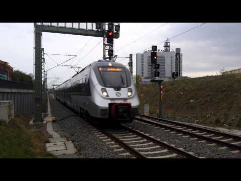 Einfahrt S1 in Leipzig MDR auf Gleis 2 (mit Lichthupe)