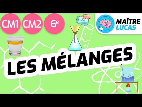 Les mélanges CM1 - CM2 - 6ème - cycle 3 - Sciences