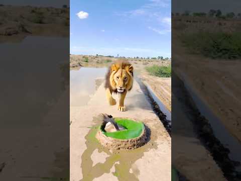 Donkey and lion #fyourpage #comedy #funny