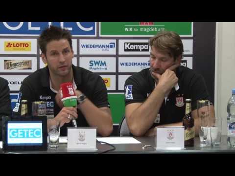 28.09.2016 Die PK nach dem Spiel SC Magdeburg vs. HSG Wetzlar
