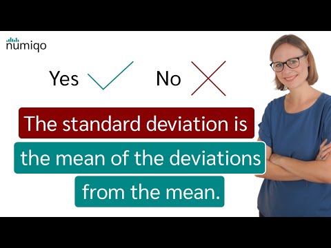 Can we simply say that the standard deviation is the mean of the deviations from the mean?