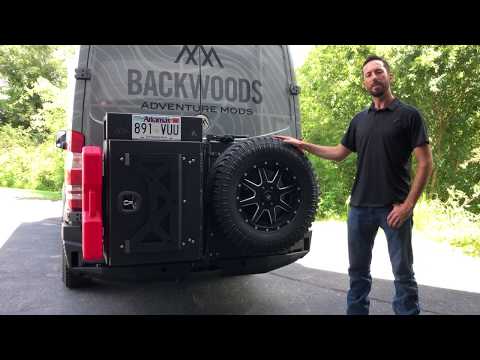 Mercedes Sprinter Nomad Series Rear Swing Out Bumper