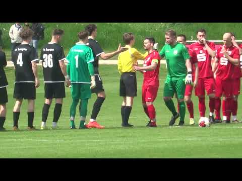 Einlaufen der Mannschaften 1.FC Germania Bargau - TSG Nattheim am 14.05.2023