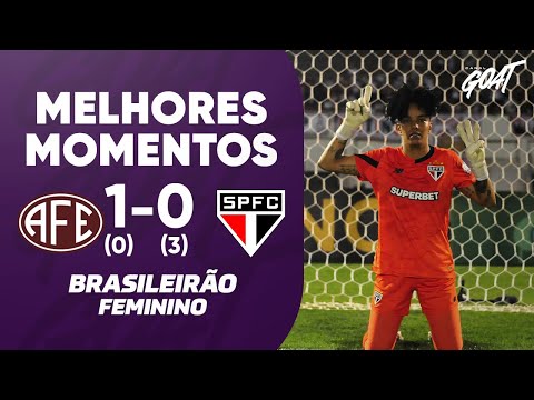 Gols e lances de Ferroviária-SP x São Paulo