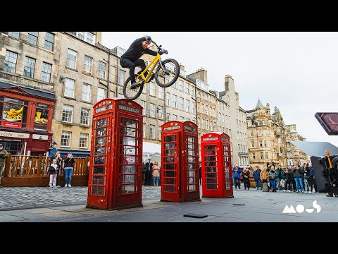 Danny MacAskill putting Mous cases to the test in Edinburgh!
