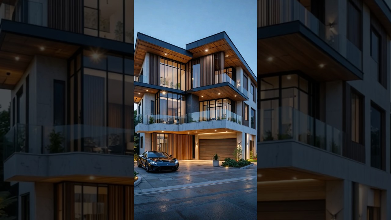 Luxury Modern House in 8K 🌟 Glass Walls & Infinity Pool!