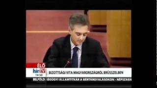 Simon Busuttil felszólalása a magyaroszági helyzetről rendezett vitában