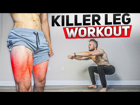 Get Strong Legs in 7 MIN | Killer HOME LEG WORKOUT (NO EQUIPMENT)