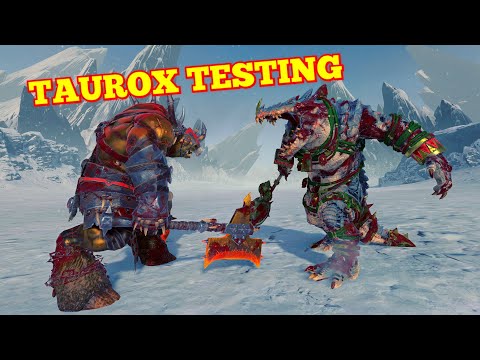 Taurox Testing against 10 Legendary Lords. The Silence and The Fury DLC. Total War Warhammer 2