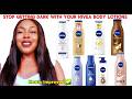 NIVEA BODY LOTIONS FOR FAIR SKIN CHOCOLATE SKIN DARK SKIN AND DRY SKIN