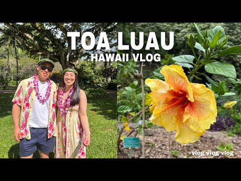 HAWAII VLOG | 🌺🤤🍴 First Time at a Luau, TOA LUAU
