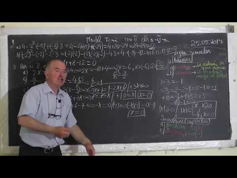 2/3 1519 Pregatire TEZA: Explicam Legea Semnelor Operatii in Z Proportii Ecuatii Modul Clasa 6