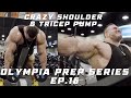 Nick Walker | OLYMPIA PREP SERIES! Ep. 16 | CRAZY SHOULDER & TRICEP PUMP