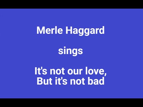It's Not Love (But It's Not Bad)