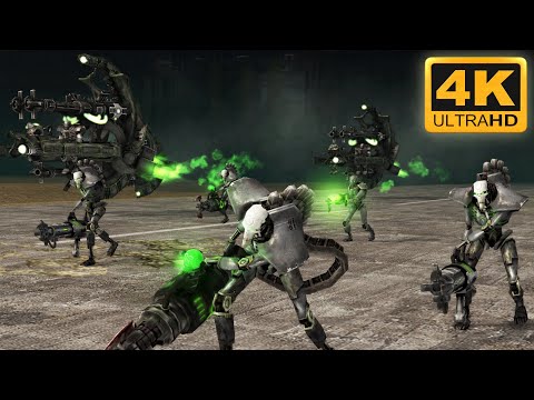 NECRONS vs DEATH KORPS OF KRIEG - Men of War: Assault Squad 2 | Warhammer 40k Mod (4K)