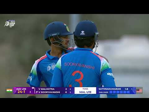 Explosive Sooryavanshi! | India U19 v Malaysia U19 | DP World Men's U19 Asia Cup 2025