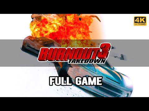🏁 BURNOUT 3: TAKEDOWN - FULL GAME WALKTHROUGH 🏁 | PS2 Gameplay (no comments) | UHD 4K 60fps