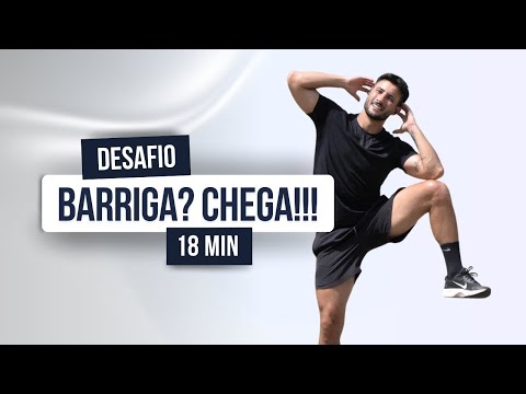 CARDIO HIIT de 18 MIN para gastar 437 calorias - sem repetições, sem equipamentos (em casa)