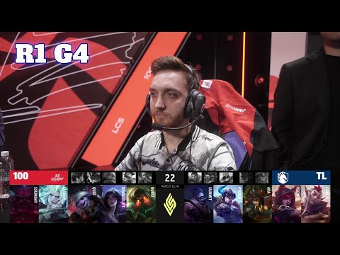 TL vs 100 - Game 4 | Round 1 Playoffs S13 LCS Summer 2023 | Team Liquid vs 100 Thieves G4 full
