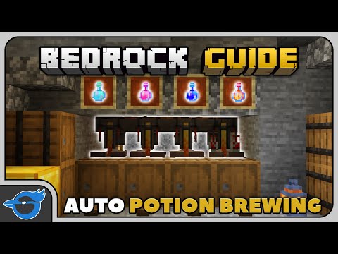 Auto POTION BREWING Station (1 WIDE TILEABLE!) | Bedrock Guide 039 | Survival Tutorial Lets Play