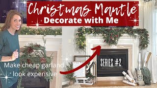 DIY GARLAND FOR A CHRISTMAS MANTLE | FIREPLACE DECORATING IDEAS