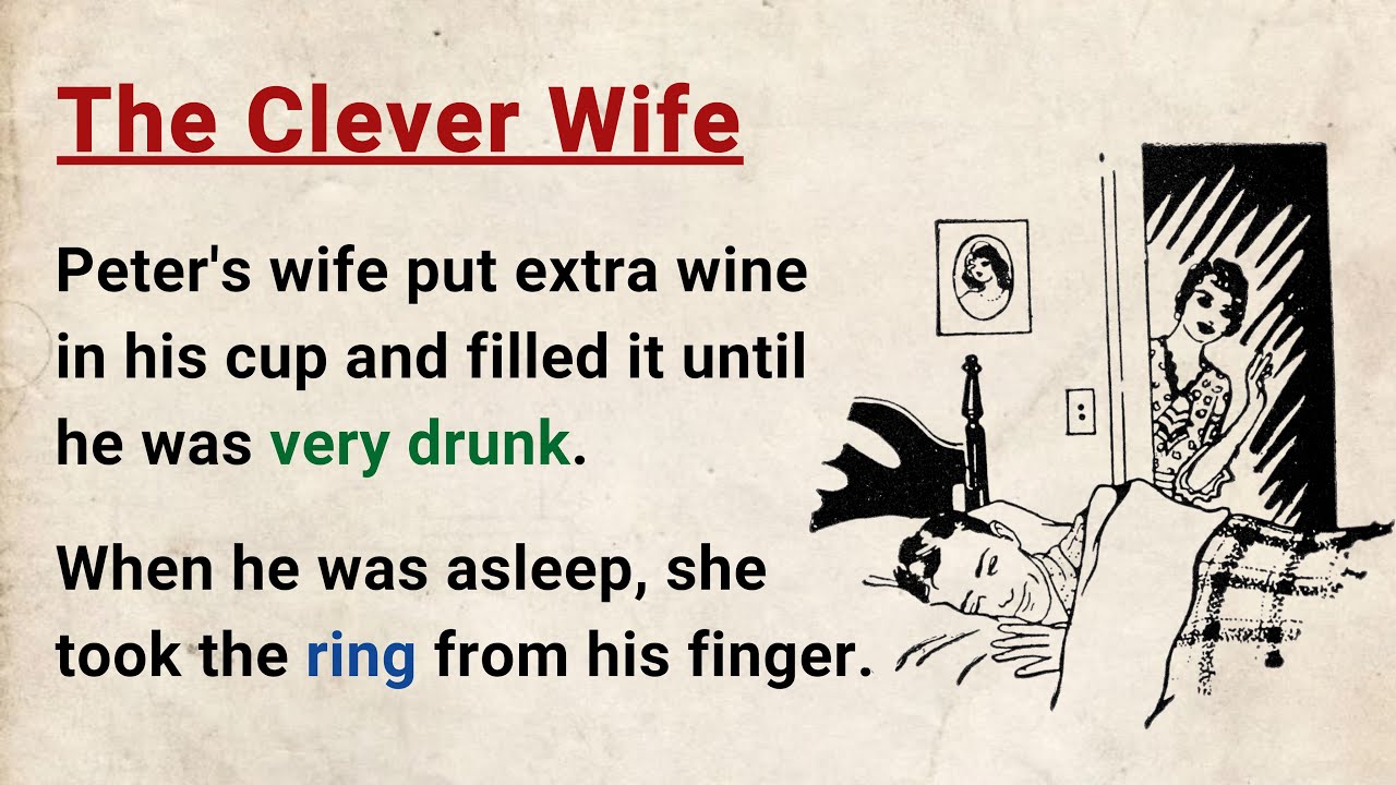 Learn English through Stories Level 3 ⭐ The Clever Wife - Graded Reader | English Audio Podcast