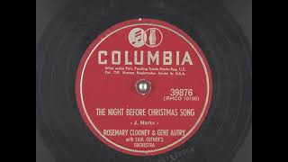 The Night Before Christmas Song (1952) - Rosemary Clooney and Gene Autry