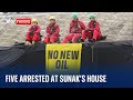 Five Arrested After Greenpeace Activists Climb On To Roof Of Rishi Sunak S Home