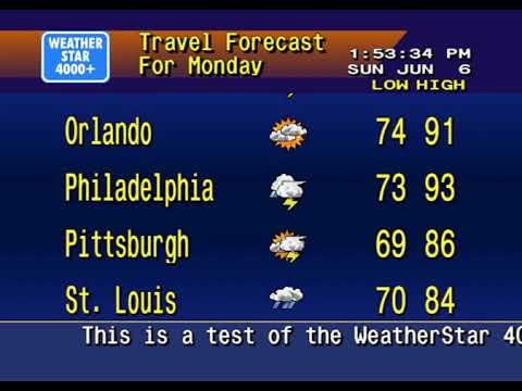 Weatherstar  4000+ Test # 1