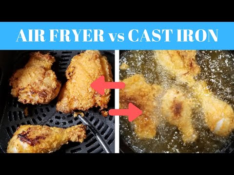 Ninja Foodi Grill VS Cast Iron Skillet Fried Chicken |...