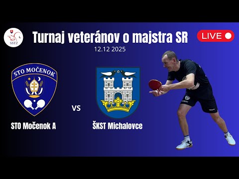 JOOLA extraliga mužov STO Močenok vs ŠKST Michalovce kamera č.2 - 12.12.2025 o 17:00 hod