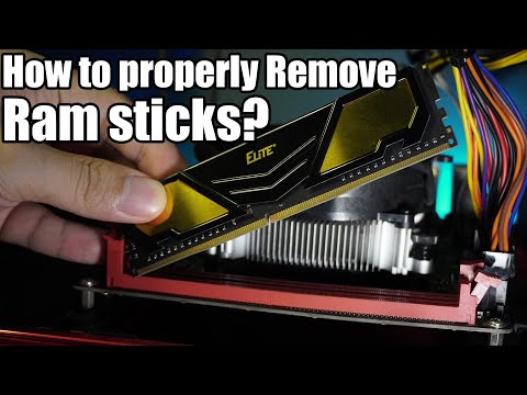 How to properly remove and place back the Ram sticks
