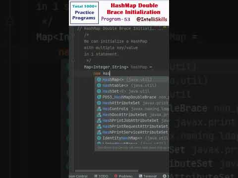 Java Program 53 | HashMap | Double Brace Initialization in Java #Shorts #java #coding #viral