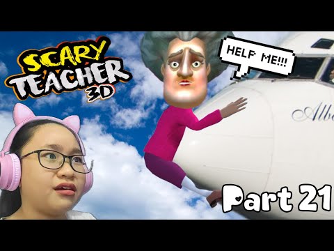 Scary Teacher 3D New Levels 2021 - Part 21 - Flight Club April Fool Prank Easter Update!!!