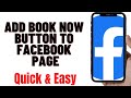 HOW TO ADD BOOK NOW BUTTON TO FACEBOOK PAGE