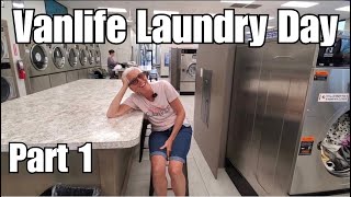 Van Life Laundry Day (Part 1) | Gathering & Washing a Month of Clothes