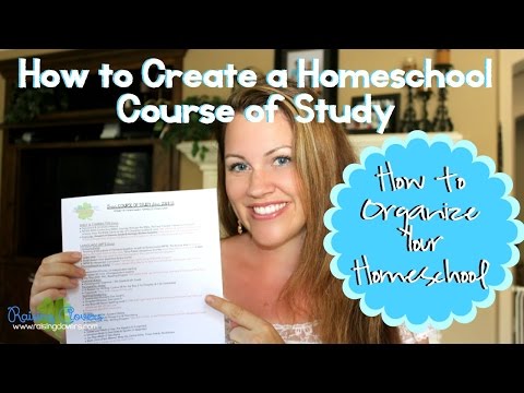 PLANNING OUT YOUR HOMESCHOOL CURRICULUM: Creating a "Course of Study" Video