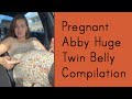 Pregnant Abby Huge Twin Belly Compilation TikTok