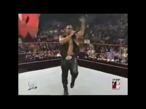 WWE - The Rock goes off script Owns the Crowd