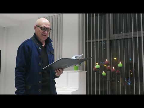 Aktorius Albinas Kėleris skaito poeto Jono Strielkūno kūrybą. Publikuota 2022 04 14.