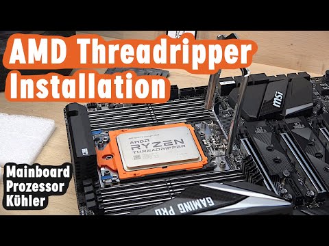 AMD Threadripper Installation - Mainboard + Prozessor + Kühler - 3990x 5995wx 5990c Pro 3970x