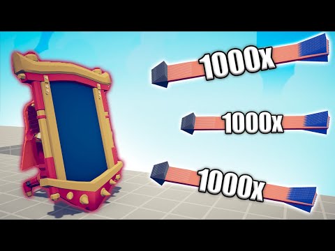 FIRE MIRROR SHIELD vs 1000x OVERPOWERED UNITS - TABS | Totally Accurate Battle Simulator 2023